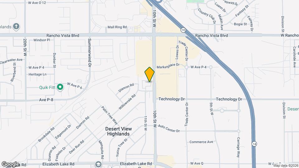 39225 10th St W Map and Location Details