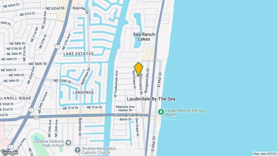 4561 Poinciana St Map and Location Details