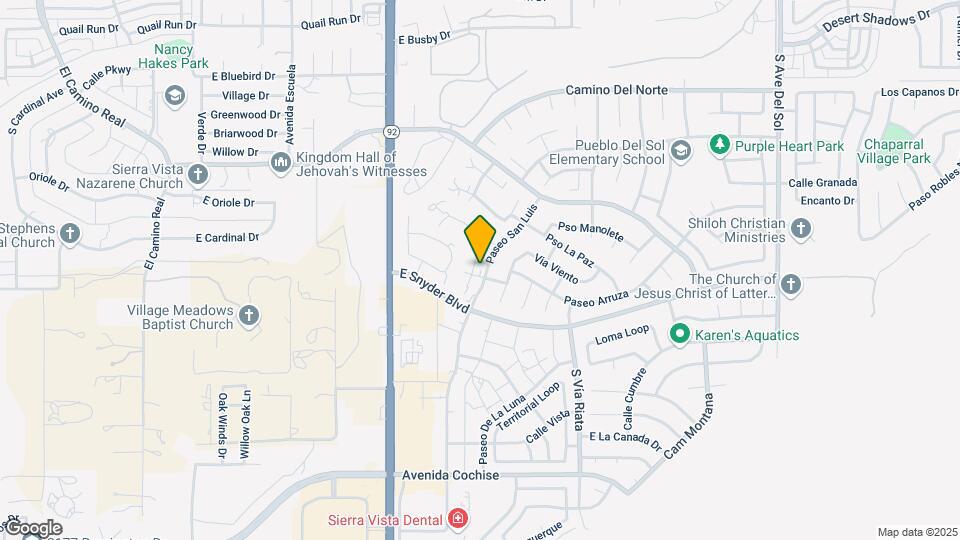 1401 Paseo San Luis-Unit -D Map and Location Details
