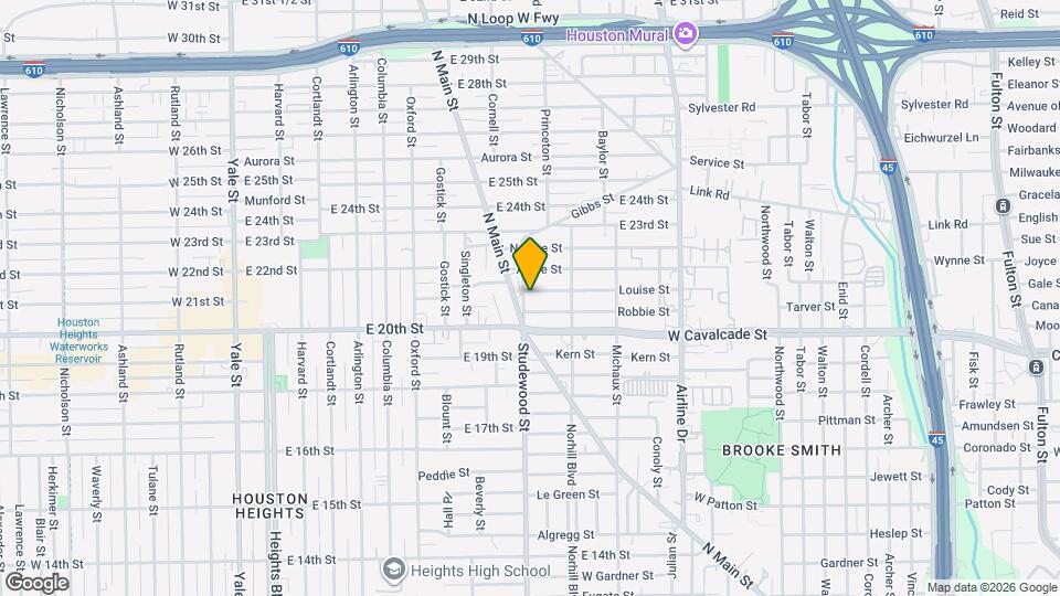 1141 Louise St Map and Location Details