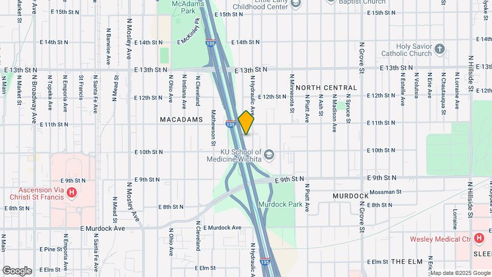 1126 N Pennsylvania Ave Map and Location Details