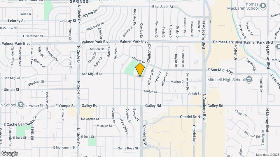 1228 N Chelton Rd, Unit 01 - 0504 Mapa y Detalles de la Ubicación