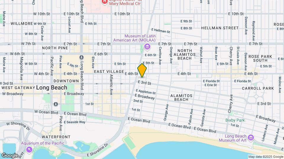955 E 3rd St Mapa y Detalles de la Ubicación