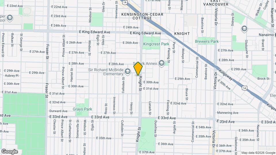4525 Knight St Map and Location Details