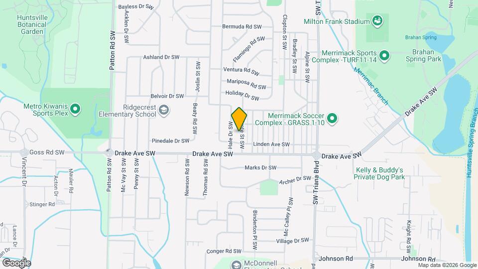 3608 Grote St SW Map and Location Details