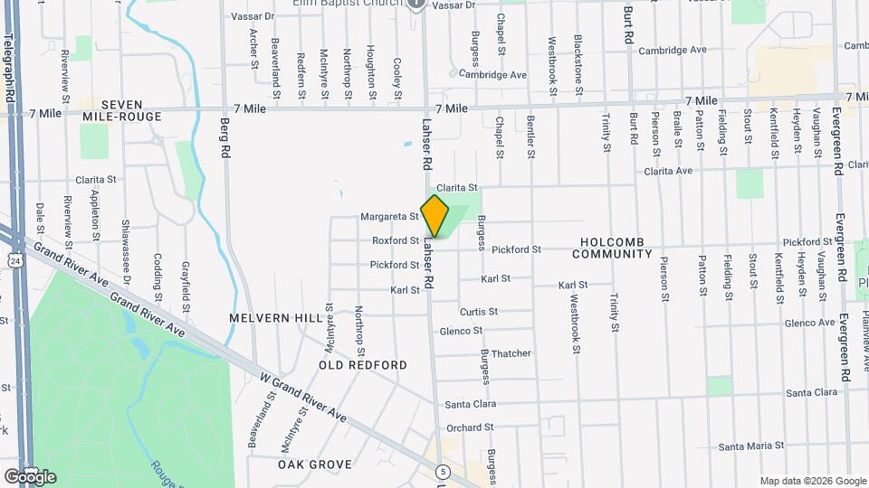 18450 Lahser Rd Map and Location Details