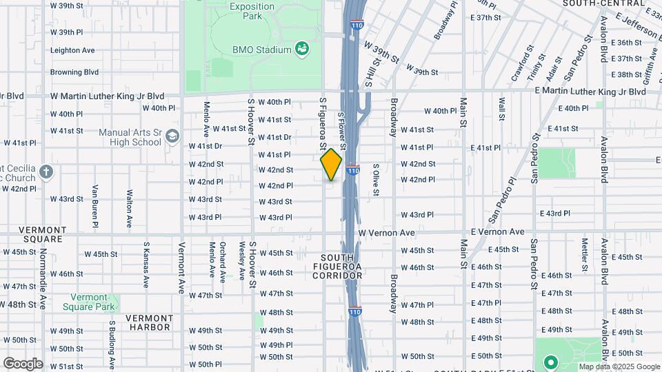4240 S Figueroa St Mapa y Detalles de la Ubicación