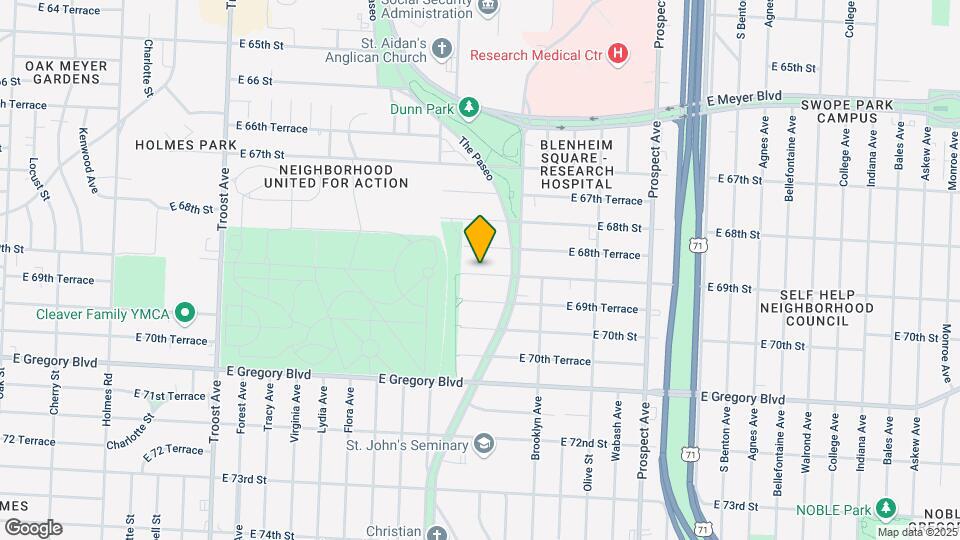1836 E 69th St Map and Location Details