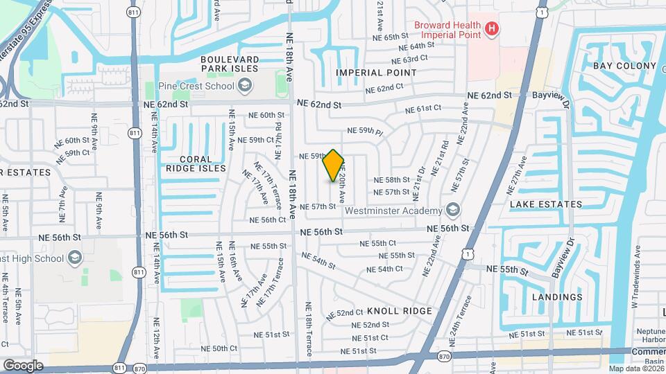 5740 NE 19th Terrace Map and Location Details