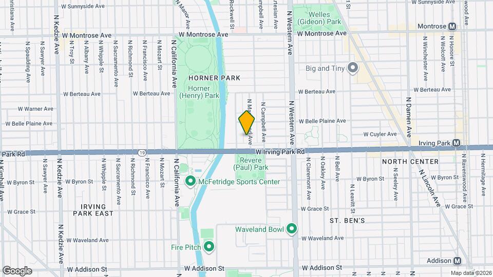 4024 N Maplewood Ave Mapa y Detalles de la Ubicación