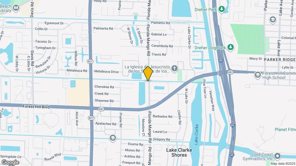 1587 Florida Mango Rd Map and Location Details