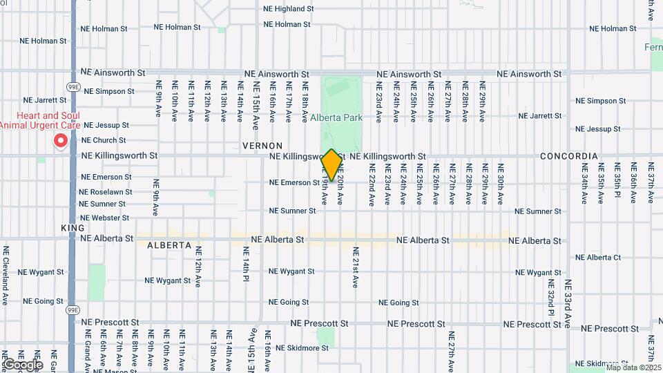 1916 NE Emerson St Map and Location Details