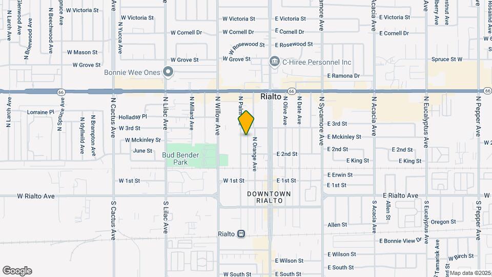 229 N Palm Ave Map and Location Details