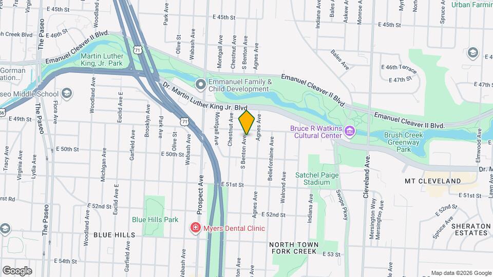 4911 S Benton Ave Mapa y Detalles de la Ubicación