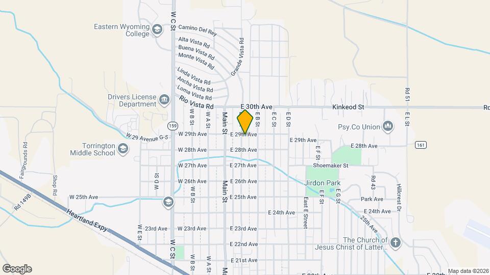 2833 E A St Map and Location Details