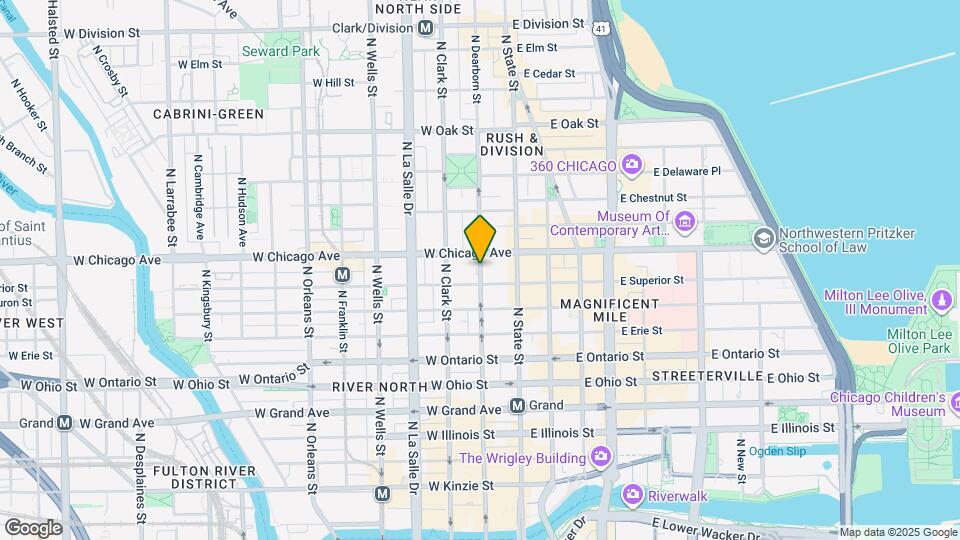 760 N Dearborn St Map and Location Details