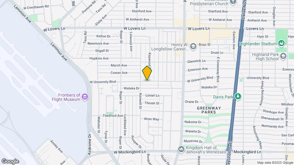 4922 W University Blvd Map and Location Details