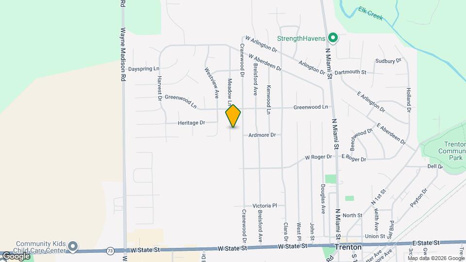 422 Meadow Ln Map and Location Details