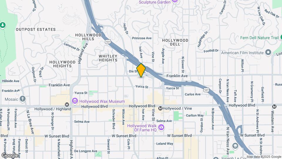 1825 Ivar Ave Map and Location Details