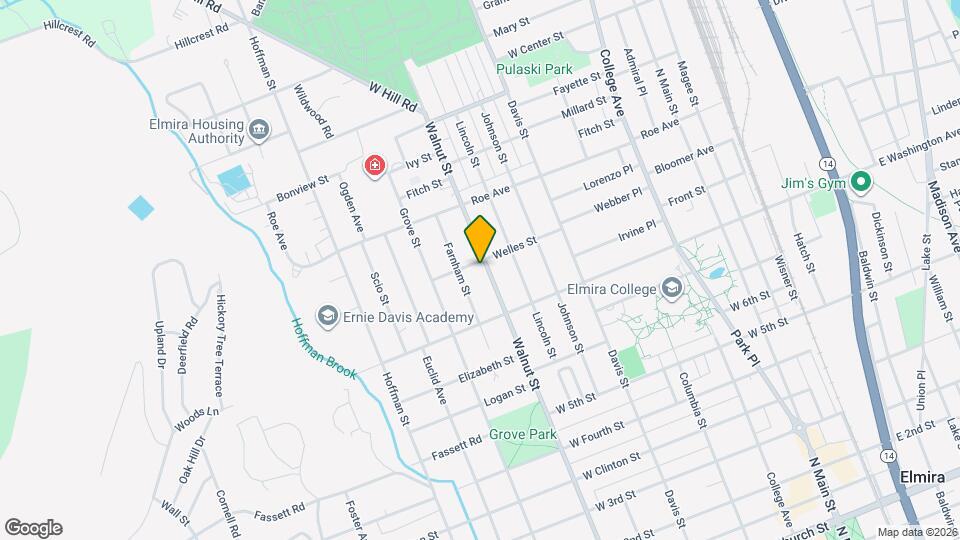 921 Walnut St, Unit B Map and Location Details