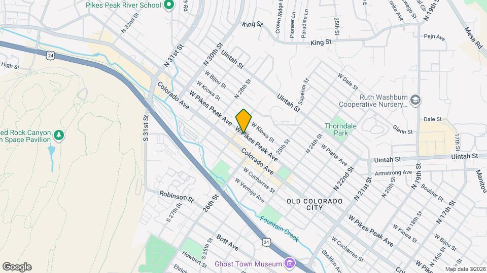 2631 W Pikes Peak Ave Map and Location Details