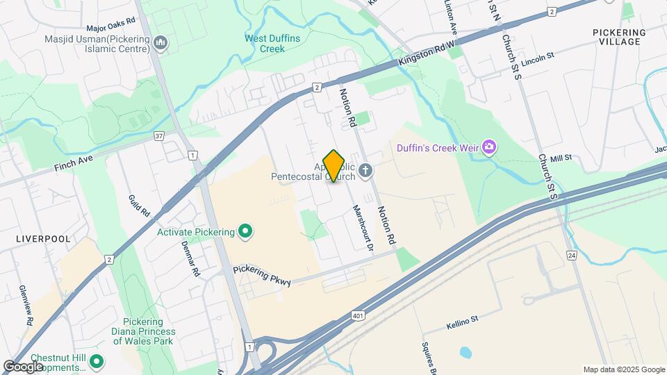 1634 Fairfield Cres Map and Location Details