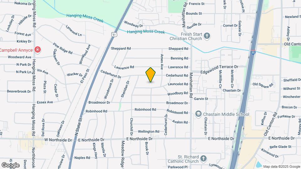 554 Launcelot Rd Map and Location Details