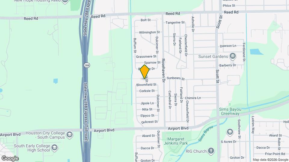 3026 Sunbeam St Map and Location Details