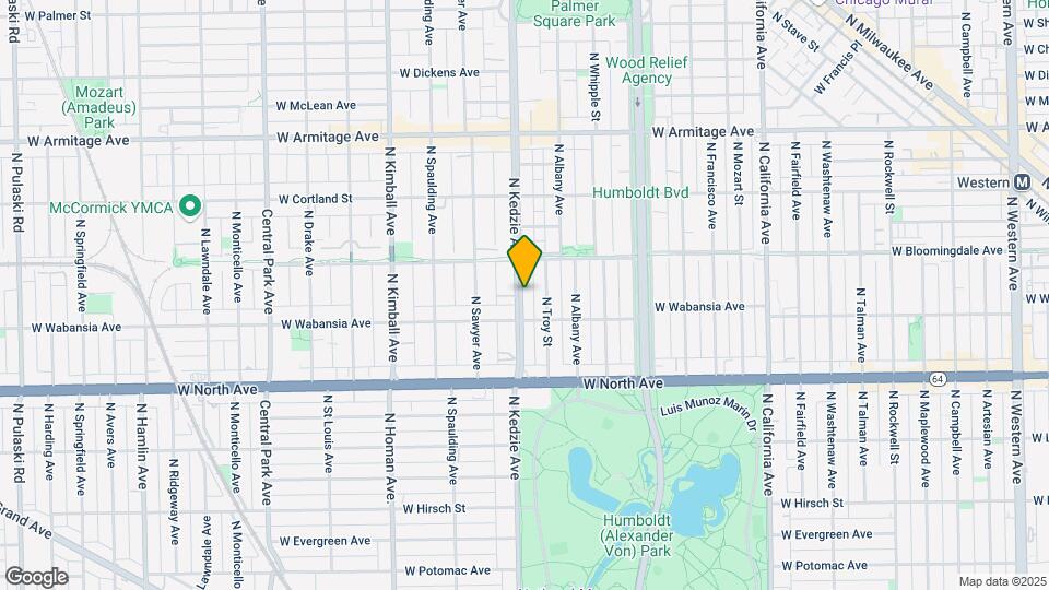 1723 N Kedzie Blvd Map and Location Details
