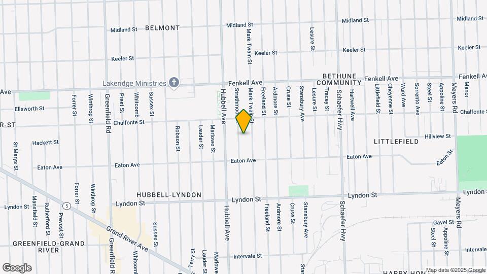 14902 Strathmoor St Map and Location Details