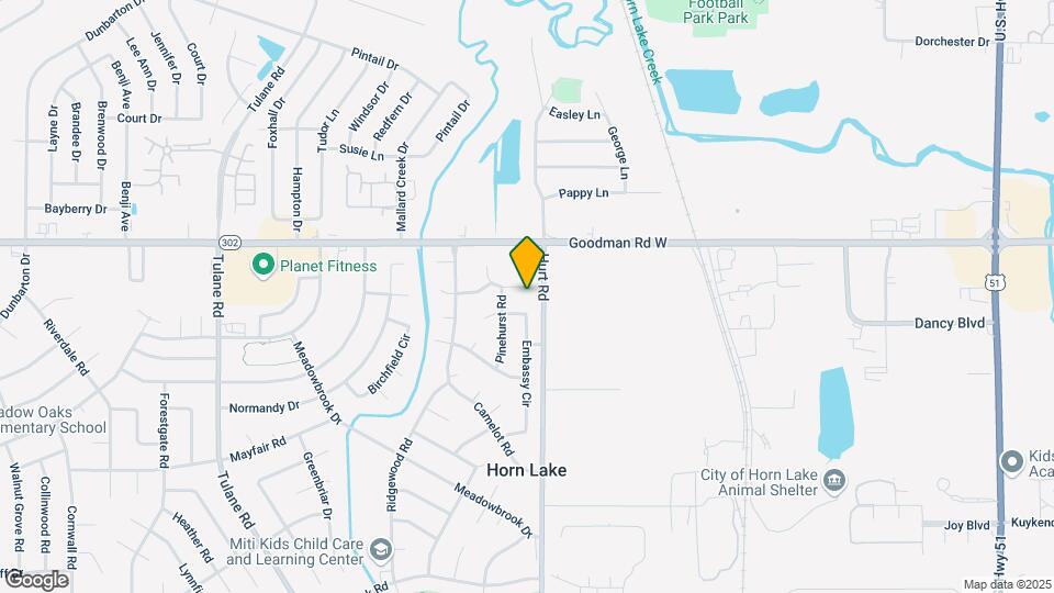 2505 Hillcrest Cir Map and Location Details
