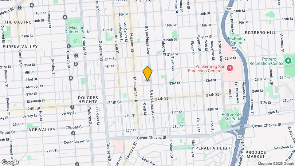 1186 S Van Ness Ave Mapa y Detalles de la Ubicación