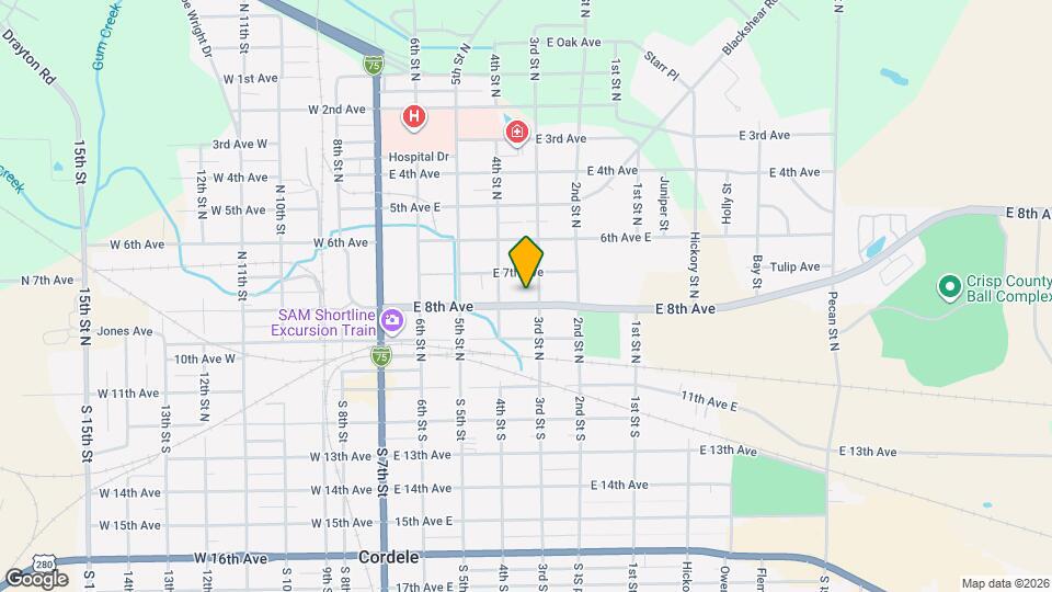 411 E 8th Ave Mapa y Detalles de la Ubicación