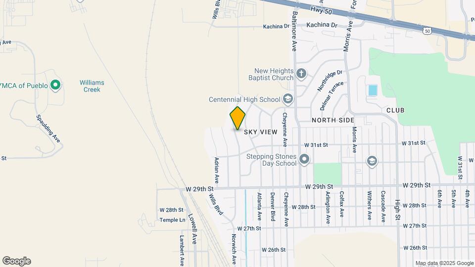 3116 Skyview Ave Map and Location Details