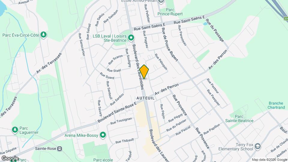 5865 Des Laurentides Boul Map and Location Details