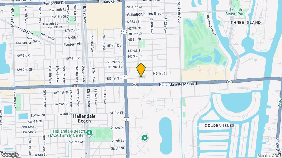 605 E Hallandale Beach Blvd Map and Location Details