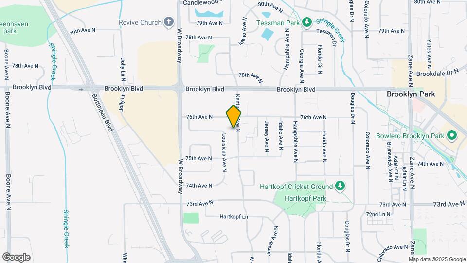 7557 Kentucky Ave N Map and Location Details