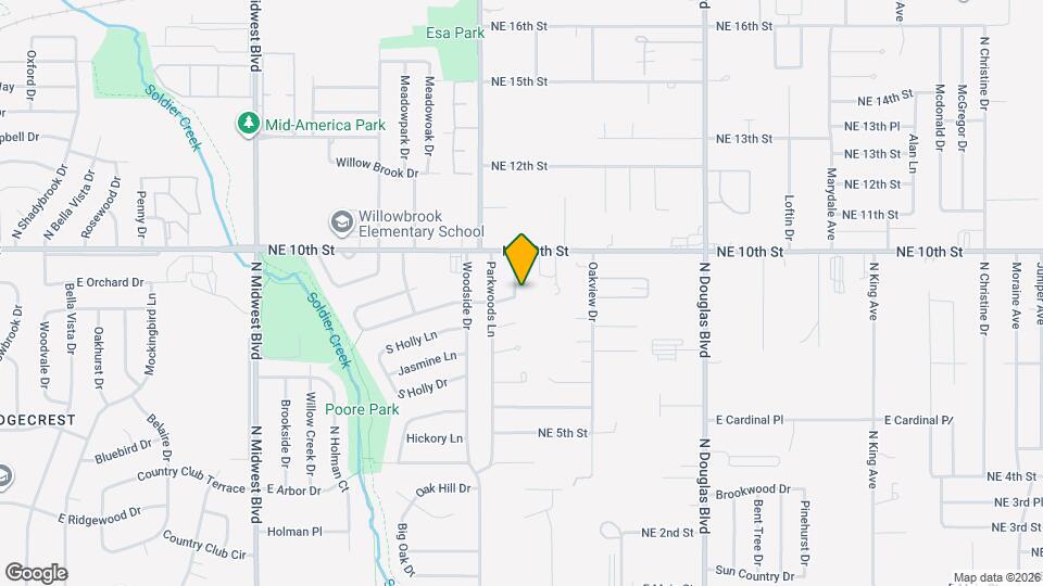 4000 Locust Dr Map and Location Details