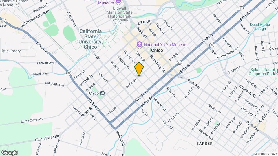 445 W 6th St Map and Location Details