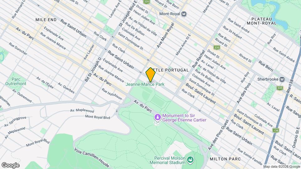 4387 De L'esplanade Av Map and Location Details