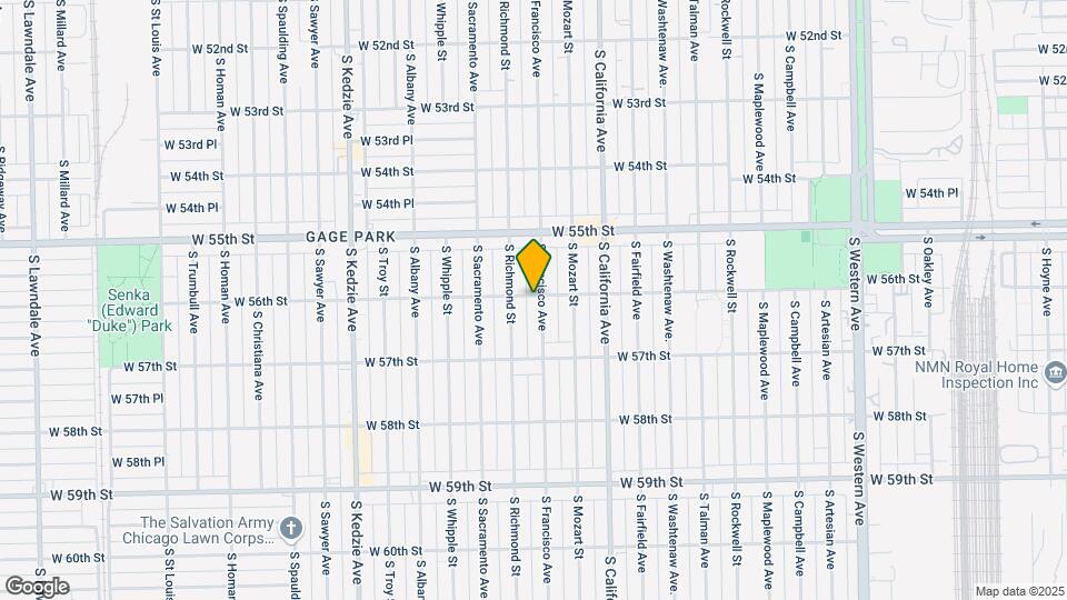 5600 S Francisco Ave Map and Location Details