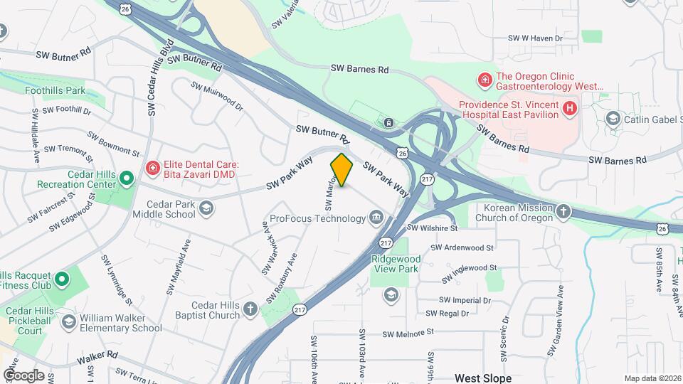 1760 SW Marlow Ave Map and Location Details