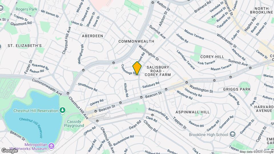 58 Corey Rd, Unit 1 Map and Location Details