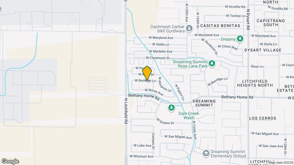 13733 W Berridge Ln Map and Location Details