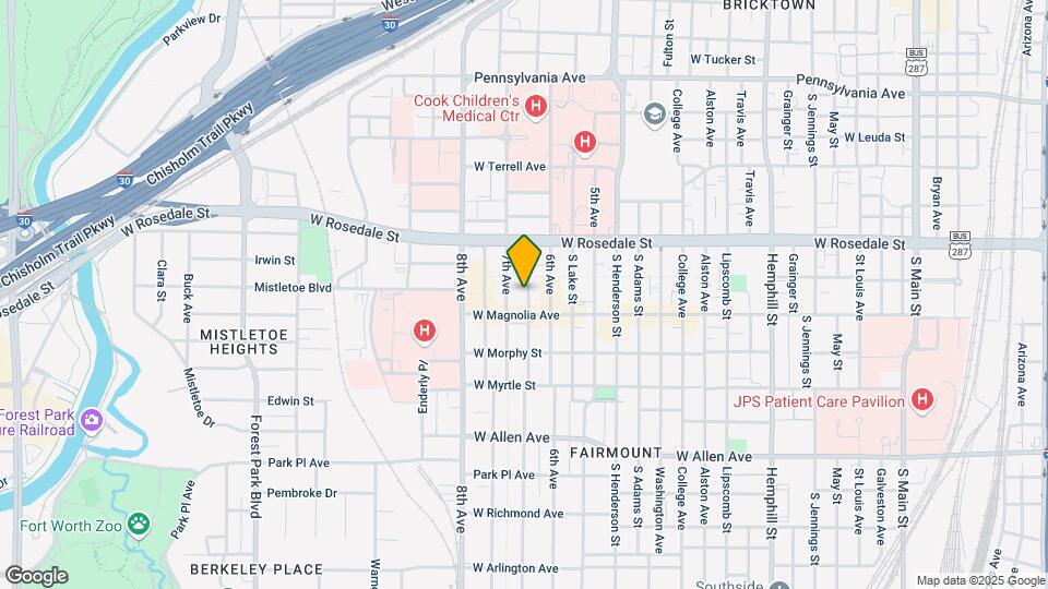 1216 Fairmount Mapa y Detalles de la Ubicación