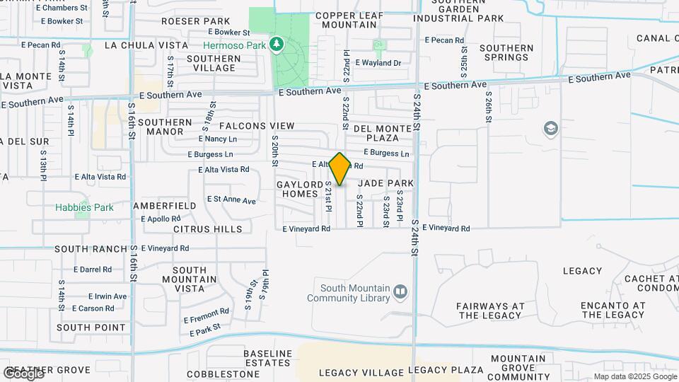 6440 S 22nd St Map and Location Details