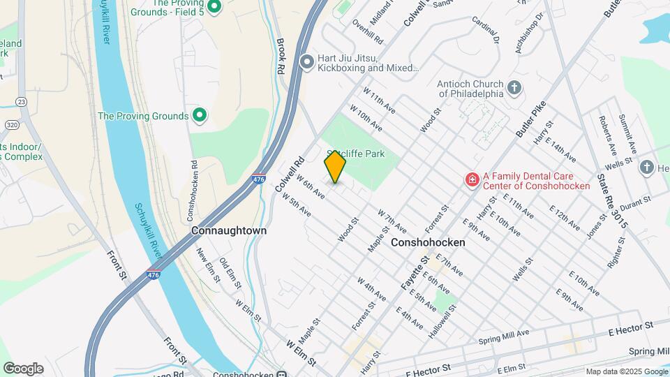 358 W 7th Ave Map and Location Details