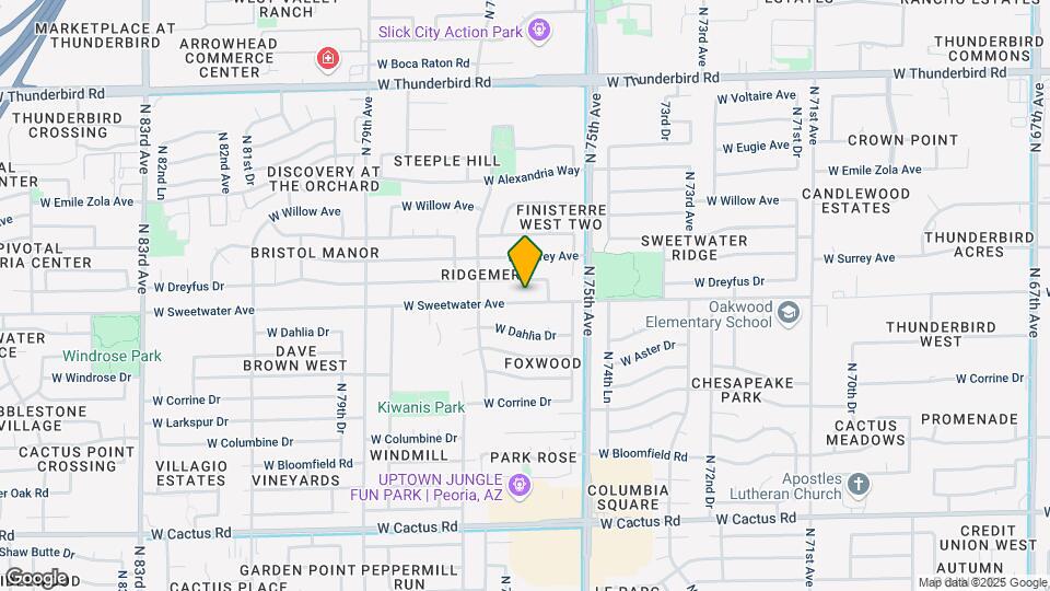 7602 W Sweetwater Ave Map and Location Details