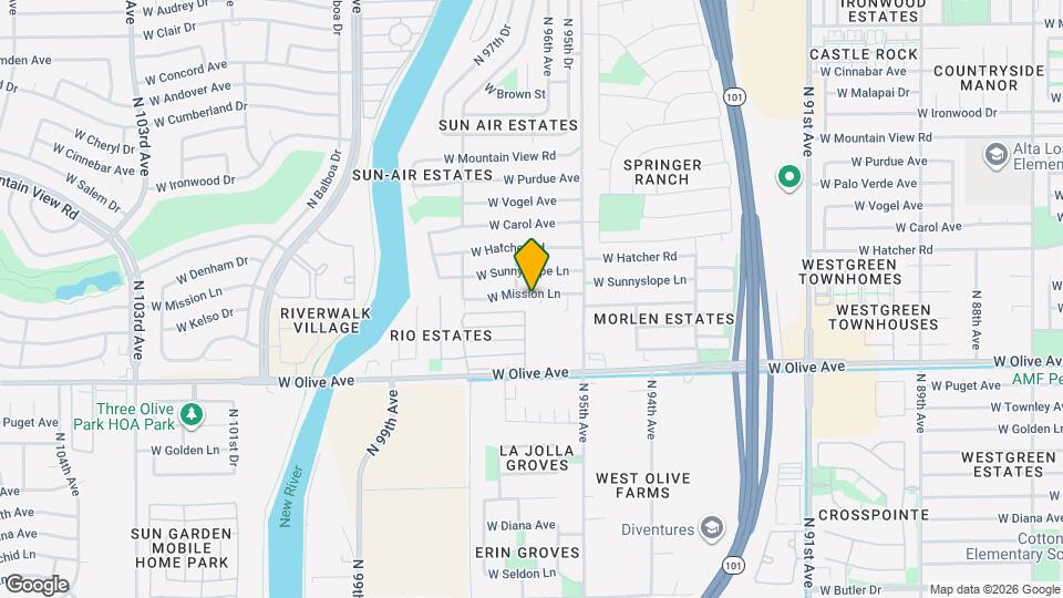 9164 N 95th Ln Mapa y Detalles de la Ubicación