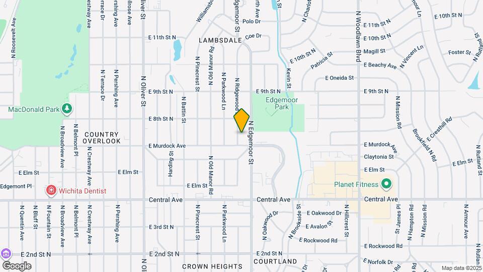 820 N Ridgewood Dr Map and Location Details